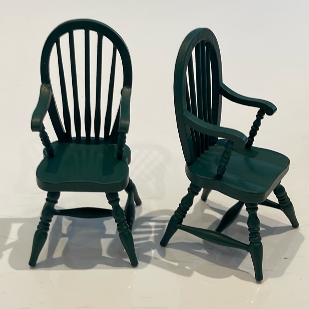 Vintage Miniature 2 Doll Chairs by Handcraft Designs, Inc.